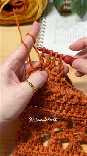 ❤️🧶DC3TOG (3 double crochet together) ::: Mini Tutorial #simplicity888 #crochet #knitting #handmade