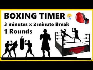Boxing Round Timer ⏱ | 3-Minute Rounds with 2-Minute Rest