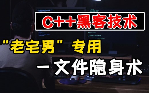 C/C++黑客技术教程：电脑程序隐身术！大牛教你黑客隐身术，将你的“宅男专属”文件/程序隐藏！除了你谁都找不到