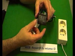 COMO COMPROBAR CONDENSADOR AIRE ACONDICIONADO del COMPRESOR CON CABLE CASERO