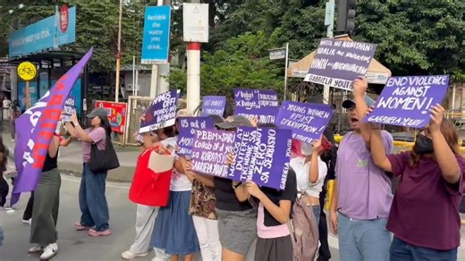 Gabriela Youth holds protest against corruption in Mendiola, Manila. They are calling this day as "Purple Day of Action Against Corruption", which is in solidarity of other protests against government irregularities. | via Jervis Manahan, ABS-CBN News | ABS-CBN News