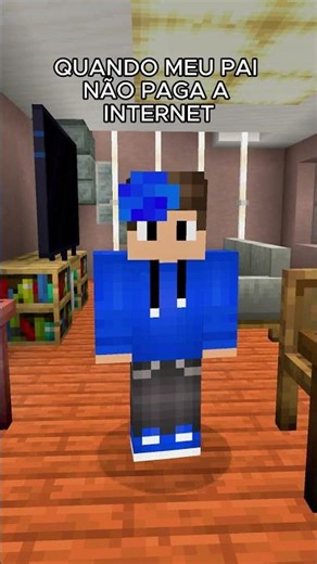 WHEN MY DAD DOESN'T PAY THE INTERNET BILL #shorts #minecraft