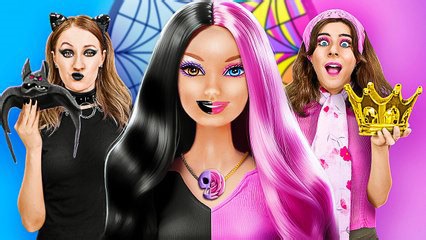 Extreme Good Vs Bad Doll Room Makeover || Genius DIY Ideas and Miniature Crafts by 123 GO!