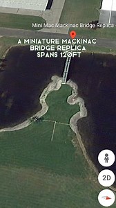 Mid Michigan's Mini Mac Bridge is a cute quirky Mackinac Bridge replica in St. Louis, Michigan #minimac #mackinacbridge #midmichigan #stlouismichigan #michiganders | Cassondra Wanders