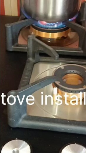 Gas stove installation and usage
