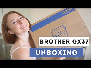 Brother GX37 unboxing & how to set it up!!