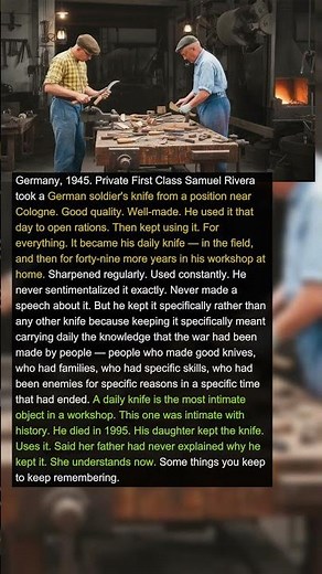 Soldier Kept His Enemy's Knife and Used It Every Day for 50 Years to Remember | Military History