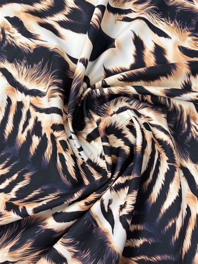 Tiger Print Upholstery Fabric by the Metre - Etsy