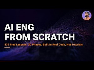 AI Engineering From Scratch — 435 Free Lessons, 20 Phases, Built In Real Code