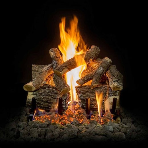 Grand Canyon Arizona Weathered Oak Charred Gas Logs Only