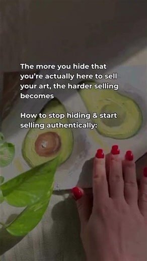 Don't hide your intention to SELL art! #artmarketing #artbusiness #artisticopportunities