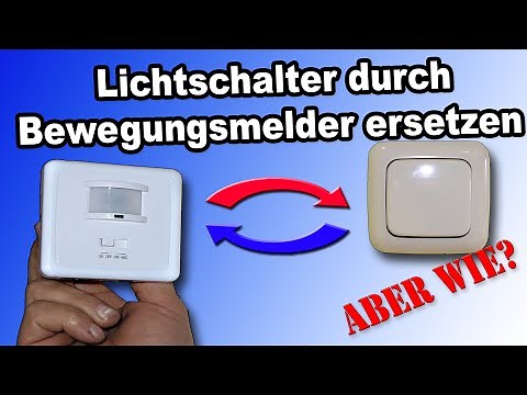 Lichtschalter durch Bewegungsmelder ersetzen aber wie? Bewegungsmelder 2 Draht Unterputz.