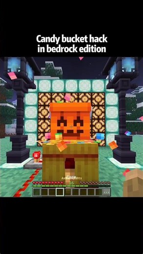 Minecraft Candy bucket hack in bugrock edition