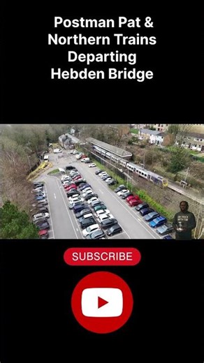 Northern Class 195 unit departing Hebden Bridge, heading toward Manchester Victoria