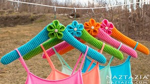 How to Crochet Covered Clothes Hangers