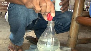 Filipinas - lámparas solares hechas con botellas de plástico