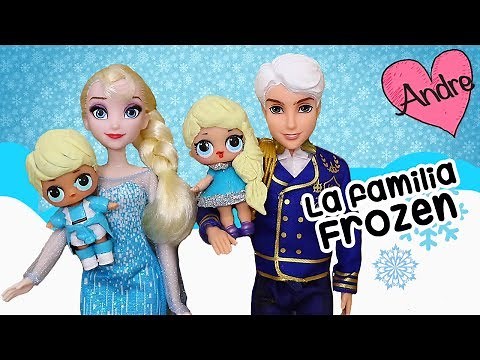 La familia LOL Frozen con el hermano travieso | Juguetes con Andre