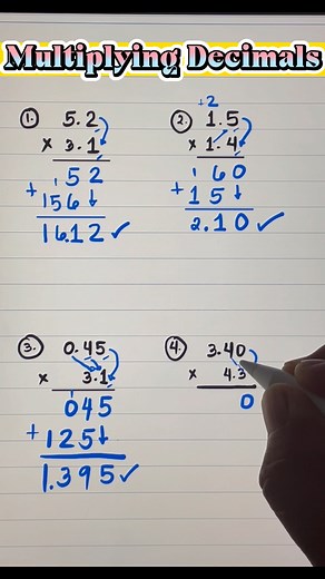13K views · 1.3K reactions | BASIC MATH REVIEW: How to Multiply Decimals? #mathreview #decimals | Mathematics Tutorial | Facebook