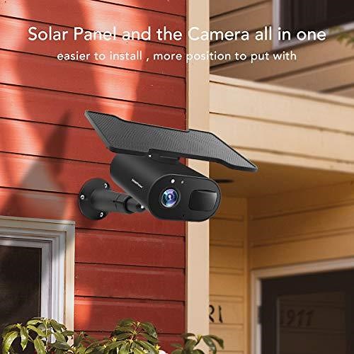 StartVision Solar Powered Security Camera,1080P WiFi Camera