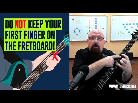 Should I Leave My First Finger On The Guitar?