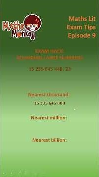 Exam tips - Ep 9 Round off large numbers