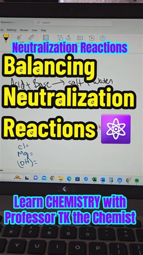 Learn how to balance a neutralization reaction with Professor TK the Chemist! @General & AP Chemistry Tutor @General & AP Chemistry Tutor @General & AP Chemistry Tutor #tkthechemist #generalchemistry #studyhacks #hbcustemmajors #balancingchemicalequations #genchem #chemstudent #stemmajors #chemistryhack #chemistryhacks #studyhacks📚 #mcatchemistry #generalchemistry1 #chemistryformulas #learnontiktok #howtopasschemistry #apchemistry #apchem #chemistryforhomeschool #honorschemistry #chemhonors #ch