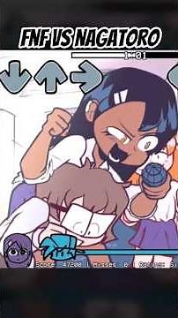 VS Nagatoro [EDIT] [Unlabeled Anime Mod] (FNF MOD) #shorts