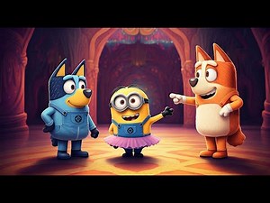 Bluey and Minions Dance Party – Fun Kids Dance Song! | Bluey and Minions Dance Together