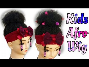 HOW TO MAKE LIGHT WEIGHT HEADBAND AFRO WIG FOR KIDS