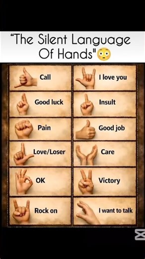 "The Silent Language Of Hands"🫨