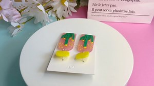 Watch Acrylic Dandelion Dangle Drop Earrings on Amazon Live