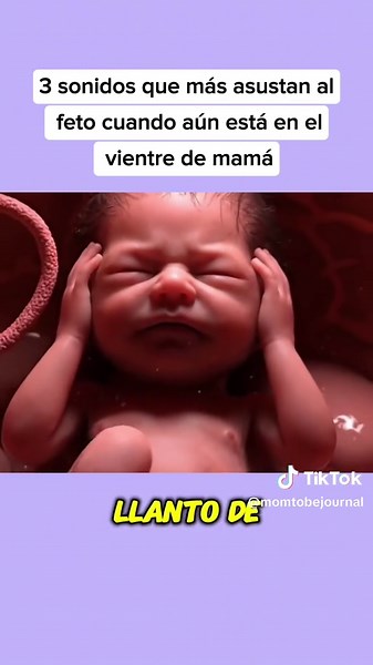3 sonidos que más asustan al feto cuando aún está en el vientre de mamá #trendingvideo #babytiktok #newborn #pregnanttiktok #baby #embarazo #pregnant