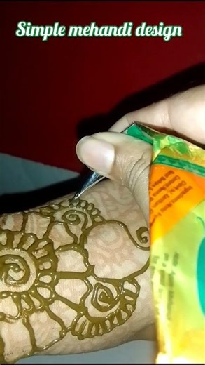 simple mehandi design #mehandi #youtubeshorts #trendingshorts #art #viralshorts #mehandidesign
