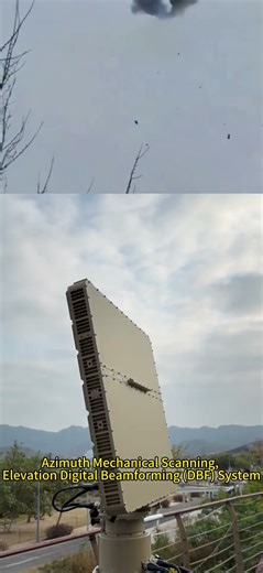 Early detection of intruding drone coordinates via UAV radar enables rapid interception #radar