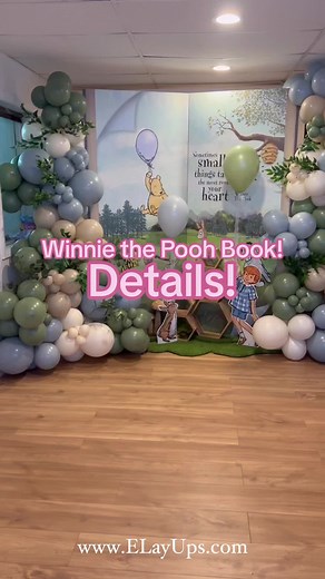 Winnie The Pooh Backdrop details! (The following tools used are linked on our Amazon store - disclaimer: commissioned earned) #Tutorial #BabyShowerBackdrop #WinnieThePoohBackdrop #EventToole #EventTips #EventIndustry #DIY #DIYMommy #BalloonTutorial #BalloonGarland #BirthdayBackdrop #WinnieThePoohTheme #DIYBackdrop #HowTo #BuildingABackdrop #ChicagoEventPlanner #ChicagoBalloone #NorthwestIndianaBalloons