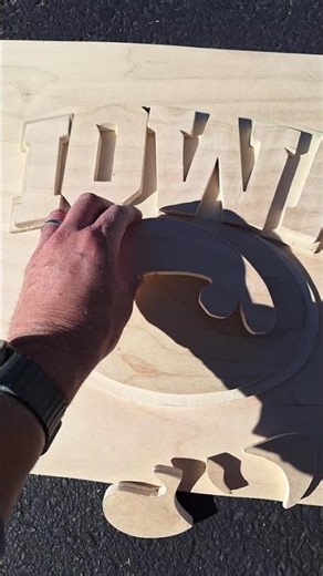 Custom Iowa Hawkeye sign