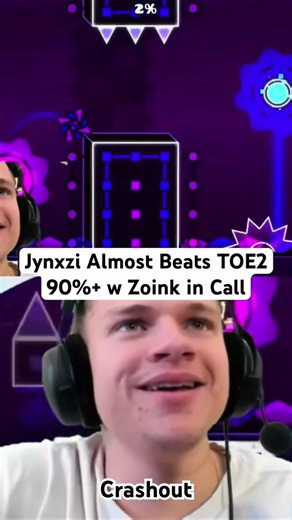 Jynxzi Almost Completes TOE2 in Geometry Dash