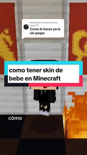 Cómo poner skin de bebé en Minecraft Bedrock