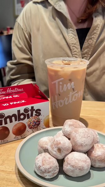 Tantalizing French Vanilla Timbits from Tim Hortons