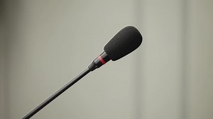 Professional Microphone Lecturer On Thin Long Stock Footage Video (100% Royalty-free) 1077909248 | Shutterstock