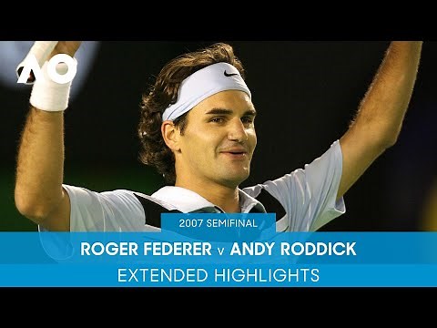 Roger Federer v Andy Roddick Extended Highlights | Australian Open 2007 Semifinal