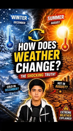 ☀️❄️ Why Does Summer Turn Into Winter? 🌍 The Science Behind Season Changes! #Shorts