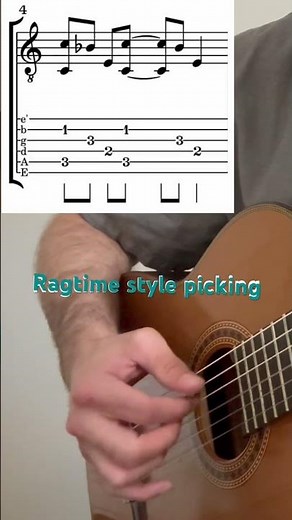 Ragtime Guitar Made Easy | Beginner Picking Pattern & Chords
