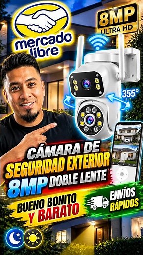 8MP 360° WiFi Outdoor Security Camera 🔥 Dual Lens and Night Vision