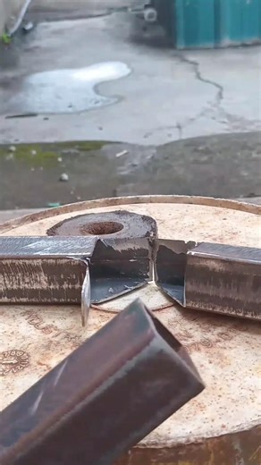 Amazing idea the secret for joining three way square tube without welding #welding #art #shorts #diy