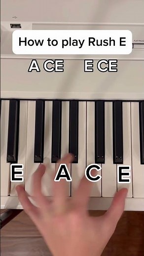 How to play Rush E on the piano #piano #pianotutorial #easy
