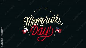 Happy Memorial Day, Celebrate Happy Memorial Day 2024, Animation Videos And Flag Motion For You