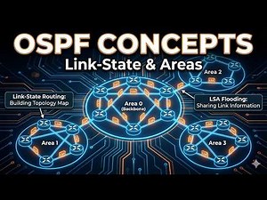 OSPF Explained Part 1 | Link-State Routing, LSA Flooding & OSPF Areas