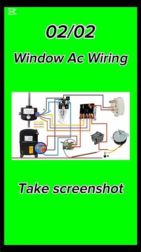 Spilt Ac wiring and Window Ac wiring #wirring #ract #hvacr #ac #ACwala
