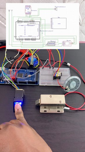 Door Lock control using Fingerprint Sensor #arduino #electronics #technology #fingerprintscanner | Upload Ideas with Itamar